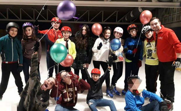 Patinaje sobre hielo. Grupos Juveniles Vedruna.