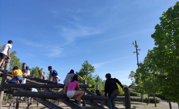 Trekking, parkour y cometas en el Parque de las Contiendas