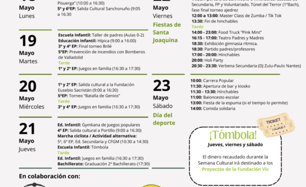 Programa de Fiestas Santa Joaquina 2026